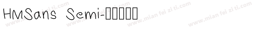 HMSans Semi字体转换